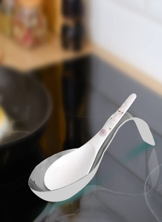 كوكو مسند ملاعق من الفولاذ المقاوم للصدأ من كوكو، 20 سم، فضي - Image 2